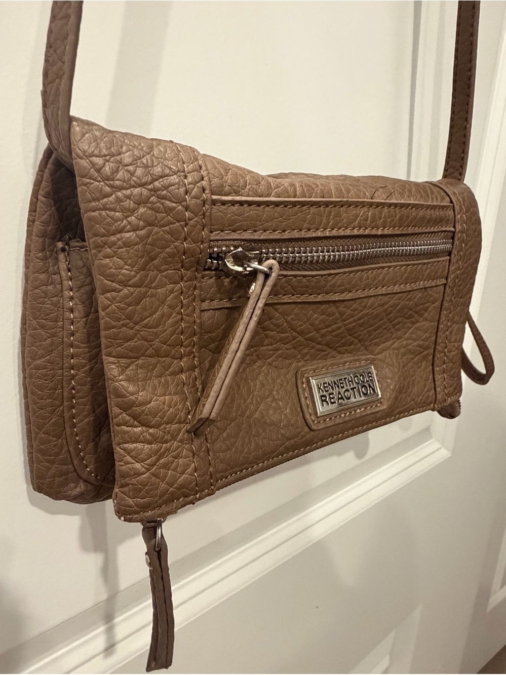 Kenneth Cole Reaction Brown Crossbody Bag/Wristlet